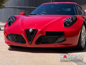 Alfa Romeo 4C Carbon Fiber Front Bumper Center Grille Frame - Red Candy